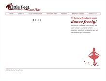 Tablet Screenshot of littlefeetdancestudio.com